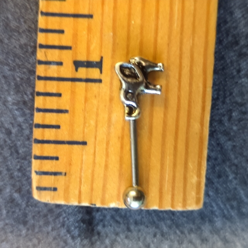 Pierced Nation 9/16 14 Gauge Elephant Nipple Rings 2pk Silver Tone - 14g New - Picture 4 of 4